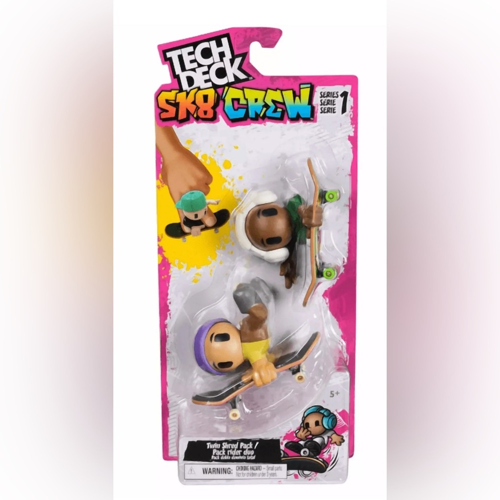 Tech Deck SK8 Crew Series 1 Twin Shred Pack - NWT